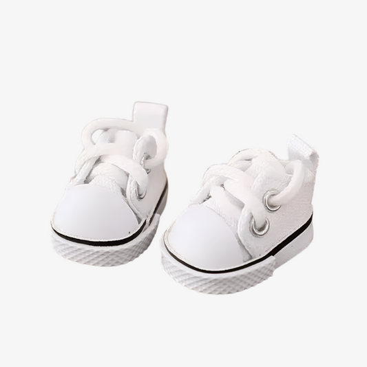 Snowstep – White Sneakers for Labubu