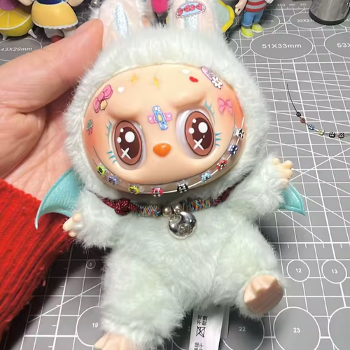 Smiley Braces for Labubu